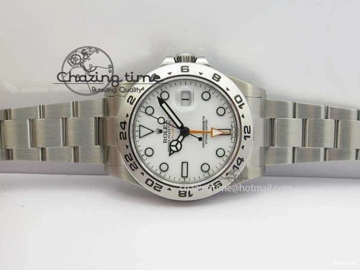 MiroTime 0412 Explorer II 42mm 216570 1:1 Noob Best Edition White Dial A3187 (Correct Hand Stack) Sophisticated 3837